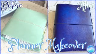 PLANNERS  Planner Makeover  How To Paint A Planner [upl. by Romie]