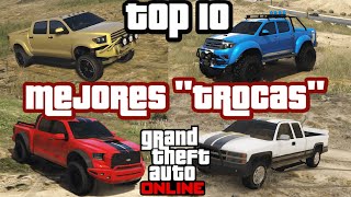 TOP 10 Camionetas tipo PICK UP del GTA Online Trocas chidas [upl. by Ppilihp]