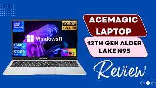 ACEMAGIC 156 inch Laptop Intel 12th Gen Alder Lake N95 Power and Portability  Review [upl. by Ahsyad]