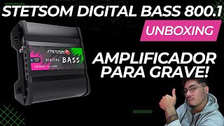 LANÇAMENTO STETSOM DB 8001 LINHA DIGITAL BASS UNBOXING E COMENTÁRIO [upl. by Zonnya]