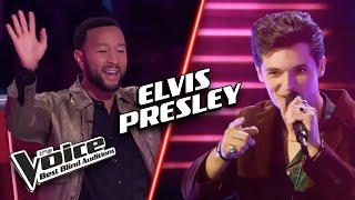 Remarkable ELVIS PRESLEY covers  The Voice Best Blind Auditions [upl. by Marder]