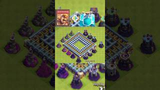 WIZARD TOWER Showdown vs Super Troops at MAX LEVELclashofclans shortsfeed [upl. by Euqirne]