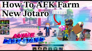 How to AFK New JOTARO With Tinytask Fully Automatic Anime Last Stand [upl. by Benjie]