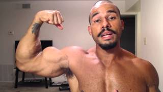 HD Biceps Flexing Bodybuilder Muscle God Samson Biggz [upl. by Bloxberg]