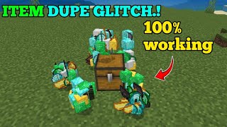 Minecraft 120 Item Duplication Glitch For Bedrock amp Pocket Edition 🤑 Dupe Items In Minecraft Pe [upl. by Coady310]