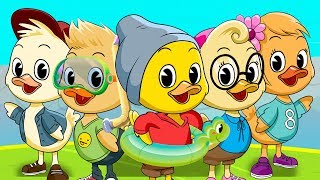 CINCO PATITOS  Canciones infantiles [upl. by Ahsiner]