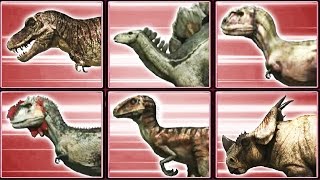 Jurassic Fight Club 1 TRex Stegosaurus amp Majungasaurus  Eftsei Gaming [upl. by Taima502]