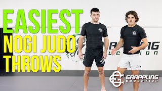 5 Easiest NoGi Judo Takedowns for BJJ w Keller LockeSodhi and Rhys Allan [upl. by Carr]