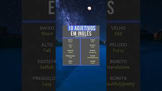 10 Adjetivos em inglês ingles adjective adjetivos [upl. by Artemisa]