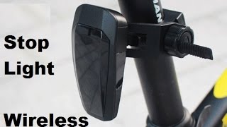 Bicycle Bike Wireless Stop Brake Tail Light  Велогабарит  бесконтактный стоп сигнал [upl. by Wesa644]