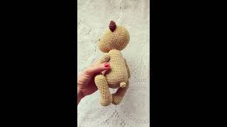 Teddy Villem  Jointed Amigurumi Crochet Teddy Bear [upl. by Enomyar497]