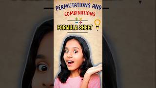 🔥 Permutations amp Combinations Formula Sheet  JEE amp Board Exams  Class 11 Math Shorts class11 [upl. by Fritzie]