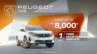 PEUGEOT 3008  1 Year Free Maintenance Service 30s [upl. by Arema]