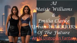 AI Maisie Williams and Emilia Clarke Dystopian Urban Warriors [upl. by Manara]