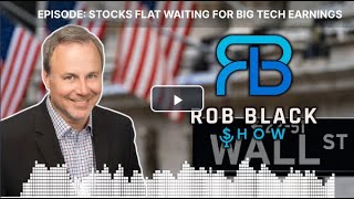 Stocks Flat Waiting For Big Tech Earnings [upl. by Htidirem]