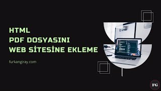 HTML  PDF Dosyasını Web Sitesine Ekleme [upl. by Eggett]