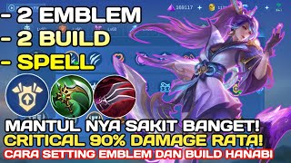 PATCH 1830  SETTING EMBLEM DAN BUILD HANABI TERSAKIT 2023 CRITICAL TERUS  EMBLEM BUILD HANABI [upl. by Claud]