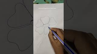 Very Easy Flower Drawing  Easy Flower Drawing  flowers flower drawing shorts short art [upl. by Morna418]