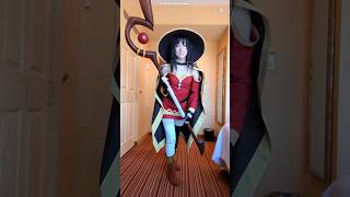 Becoming Megumin from KonoSuba Cosplay Made by Me Cosplay Transformation cosplay konosuba anime [upl. by Ecyned]