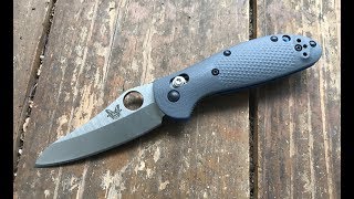 The Benchmade Mini Griptilian 5551 Pocketknife The Full Nick Shabazz Review [upl. by Leakcim]