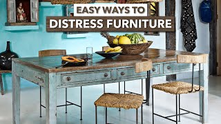 How To Distress Furniture [upl. by Maurreen]