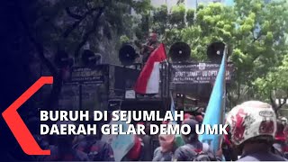 Buruh di Sejumlah Daerah Gelar Demo Tolak Upah Minimun yang Rendah [upl. by Lorelle]