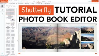 Shutterfly Photo Book Editor  Tutorial [upl. by Naharba]