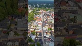 Finland Rauma finland rauma old unesco city travel relaxing music art drone song [upl. by Paulo10]