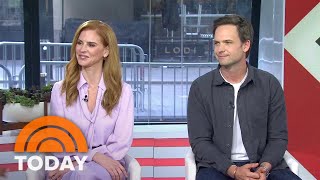 Sarah Rafferty Patrick J Adams on watching ‘Suits’ for first time [upl. by Stevana]