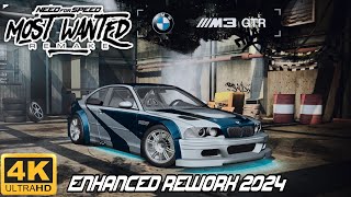 Need For Speed MOST WANTED 2024 REMAKE Enhanced Rework 4K Graphics  Part 3 [upl. by Zuzana]