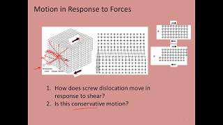 Linear defects pt3 Dislocation motion [upl. by Binette]