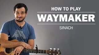 WayMaker Sinach  How To Play On Guitar [upl. by Bolten]