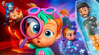 MEGA BABiES CARTOONS Smart Baby Adley Super Niko amp Freeze Navey save the day New Magic Puffs [upl. by Suez]