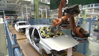 Mercedes AClass Production line [upl. by Ilaw]