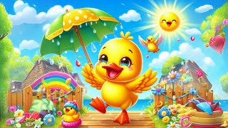 Quack Quack Duck Song for Kids  Fun SingAlong with Cute Ducks  PreschoolLearning [upl. by Ettereve]