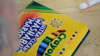 Crayola Ultra Clean Washable Markers Broad Line 12 Count Review [upl. by Thoma]