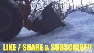 RC HUINA 583 Wheel Loader Snow Removal [upl. by Rodmur]