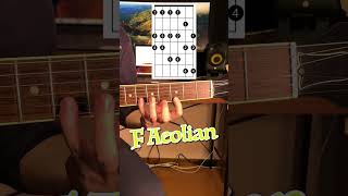 F Aeolian  Three Notes Per String shorts [upl. by Ailecec]