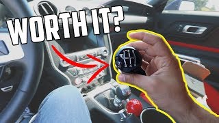 Installing a 150 WEIGHTED SHIFT KNOB in my 2019 MUSTANG GT [upl. by Hutchins708]