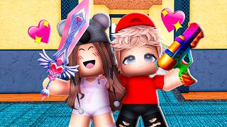 Baby ANGEL and Her CRUSH are TEAMERSRoblox Murder Mystery 2 [upl. by Nnitsuj]