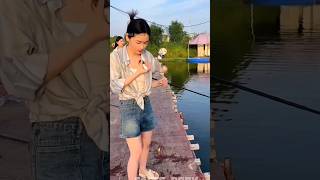 Fishing challenge🤯💪 shorts [upl. by Ayatal]