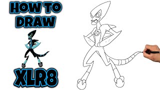 How To Draw XLR8  Ben 10 drawing howtodraw ben10 xlr8 [upl. by Yanttirb]