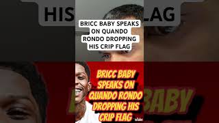 briccbaby SPEAKS ON quandorondo DROPPING HIS crips FLAG nojumper adam22 wack100 vladtv [upl. by Iegres]