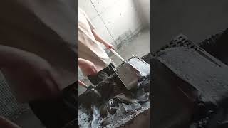 Fixing process of wall mesh cement mortar [upl. by Ermeena]