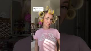 Mega Hair Volume using Velcro Rollers Hair Tutorial hairtips hairtrends hairstyles [upl. by Leamse714]