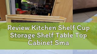 Review Kitchen Shelf Cup Storage Shelf Table Top Cabinet Small Storage Cabinet Table Top Seasoning [upl. by Eddina]