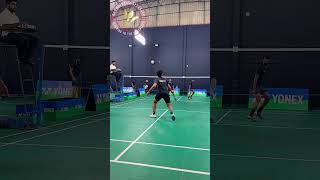 Cross court drive😱🤩👌❤️bwf badmintonlovers yonex badmintonunplugged kerala india sports bgm [upl. by Anilrahc]