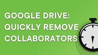 Google Drive tutorial How to quickly UNSHARE in Google Drive to remove collaborators 2022 [upl. by Kalasky262]