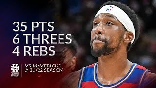 Kentavious CaldwellPope 35 pts 6 threes 4 rebs vs Mavericks 2122 season [upl. by Mathis]