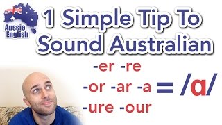 1 Simple Tip To Sound Australian ɑ  How To Do an Aussie Accent [upl. by Ontine]